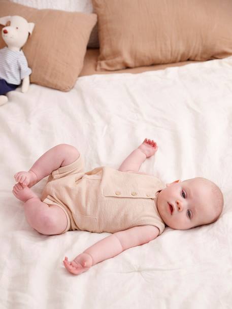 Combi-short naissance beige - vertbaudet enfant 