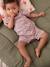 Floral Jumpsuit for Newborns ecru+printed white - vertbaudet enfant 