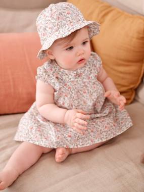 Dress & Hat Combo for Newborn Babies  - vertbaudet enfant