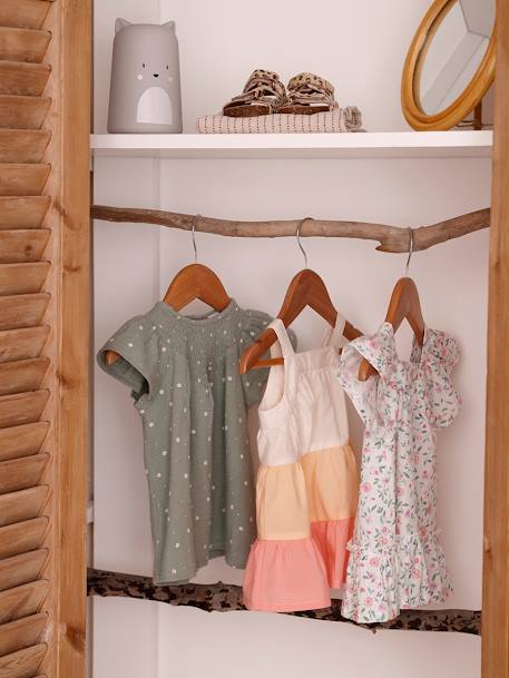 Strappy Colourblock Dress for Babies peach - vertbaudet enfant 