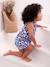 Combinaison bébé fille imprimée bleu imprimé+corail - vertbaudet enfant 