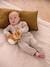 Honeycomb Jumpsuit for Newborn Babies clay beige - vertbaudet enfant 