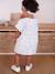 Seersucker Dress + Shorts + Headband Combo for Babies striped blue - vertbaudet enfant 