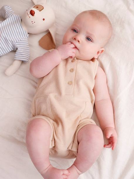 Combi-short naissance beige - vertbaudet enfant 