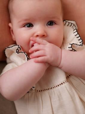 Cotton Gauze Dress for Newborn Babies  - vertbaudet enfant