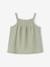 Strappy Fancy Knit Top for Babies sage green - vertbaudet enfant 