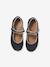 Ballerina Pumps with Hook-&-Loop Straps for Girls navy blue - vertbaudet enfant 