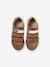 Baskets en cuir enfant blanc+marine - vertbaudet enfant 