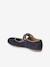 Ballerina Pumps with Hook-&-Loop Straps for Girls navy blue - vertbaudet enfant 