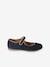 Ballerina Pumps with Hook-&-Loop Straps for Girls navy blue - vertbaudet enfant 