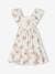 Floral Dress in Cotton Gauze for Girls ecru - vertbaudet enfant 