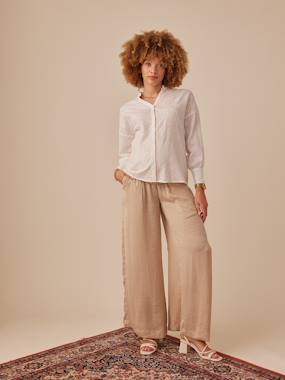 Maternity-Palazzo-Style Fluid Trousers for Maternity, by ENVIE DE FRAISE