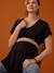 Top with V-Neckline for Maternity, Félicieor by ENVIE DE FRAISE black+terracotta - vertbaudet enfant 