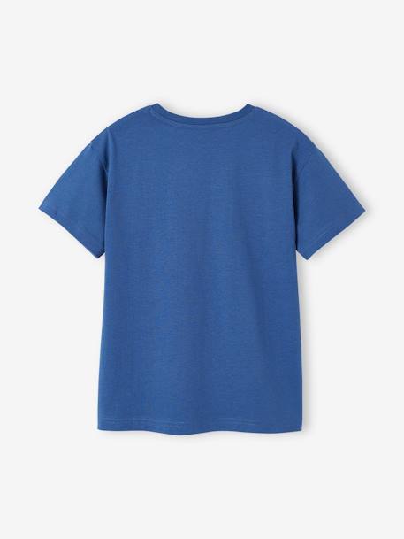 T-Shirt with Wolf Motif for Boys ink blue - vertbaudet enfant 