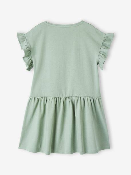 Fancy Animation Dress for Girls grey green+mauve+navy blue - vertbaudet enfant 