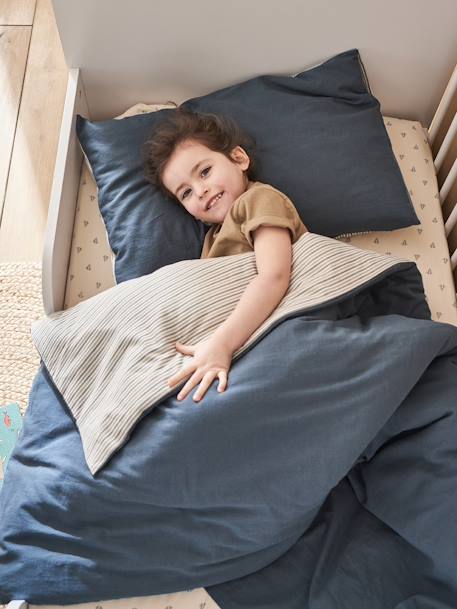 Pillowcase for Babies, Navy Sea indigo - vertbaudet enfant 