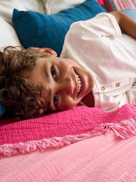 Dual Fabric Short Pyjamas for Boys ecru - vertbaudet enfant 