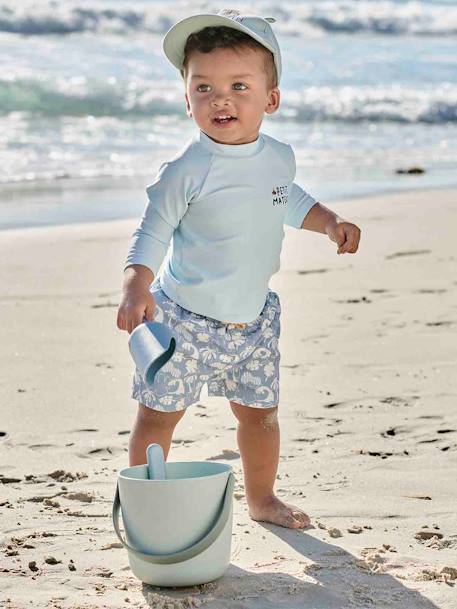 T-shirt de bain anti-UV garçon petit matelot bleu ciel - vertbaudet enfant 