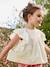 Blouse brodée à volants fille écru - vertbaudet enfant 