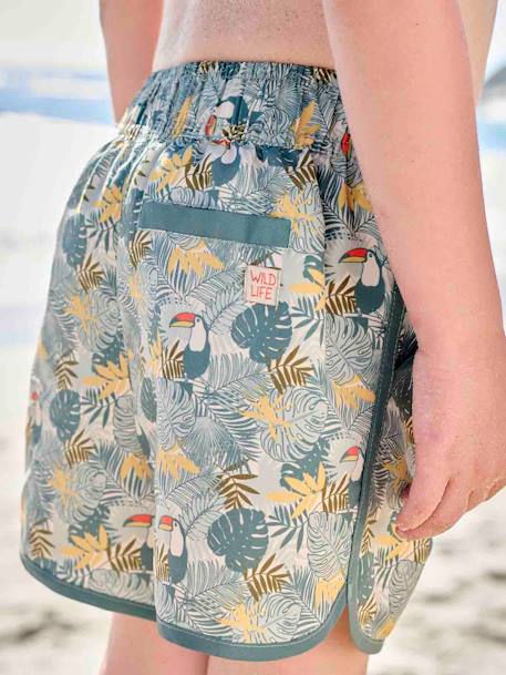 Short De Bain Vilebrequin Garçon Taille 2 Ans - Imprimé Crabe Bleu, Occasion Très Bon état