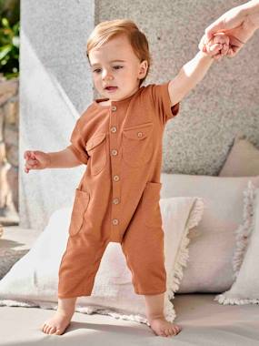 -Honeycomb Jumpsuit for Babies