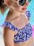 Maillot bain 2 pièces fleuri fille collection Team famille bleu imprimé - vertbaudet enfant 