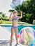 Maillot bain 2 pièces fleuri fille collection Team famille bleu imprimé - vertbaudet enfant 