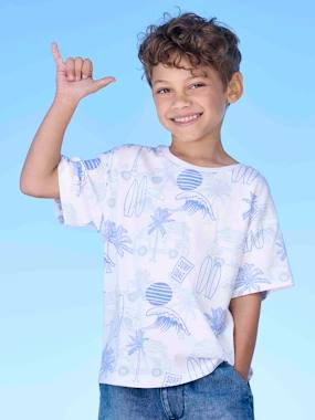 T-Shirt with Graphic Holiday Motifs for Boys  - vertbaudet enfant