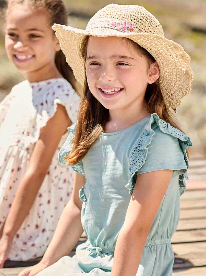 Girls Brodrie Anglaise Romper