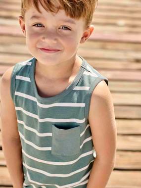 -Striped Tank Top for Boys