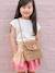 Braided Rope-Like Shoulder Bag with Flowers for Girls wood - vertbaudet enfant 