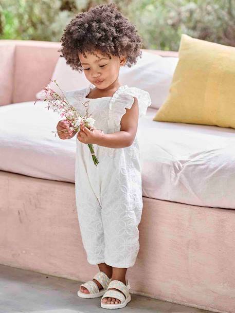 Combinaison bébé brodée cérémonie écru - vertbaudet enfant 