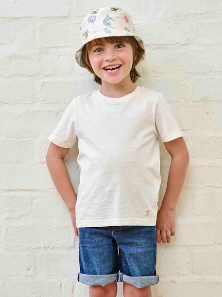 Bermuda en jean Basics garçon stone - vertbaudet enfant 