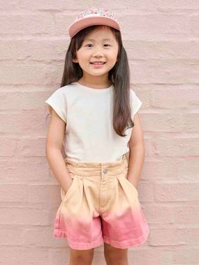 Girls-Shorts in Dip-Dye Fabric, for Girls