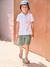 Cotton Gauze Shorts for Boys green - vertbaudet enfant 