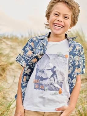 Tank Top with Surfing Photoprint for Boys  - vertbaudet enfant