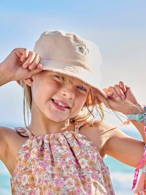 Reversible Bucket Hat for Girls  - vertbaudet enfant