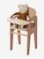Chaise haute pour poupon en bois FSC® blanc+bois - vertbaudet enfant 