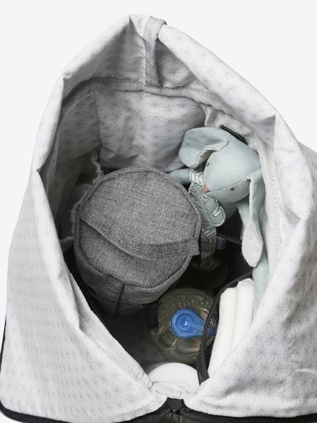 Sac à dos à langer en polyester recyclé Walk & Roll gris - vertbaudet enfant 