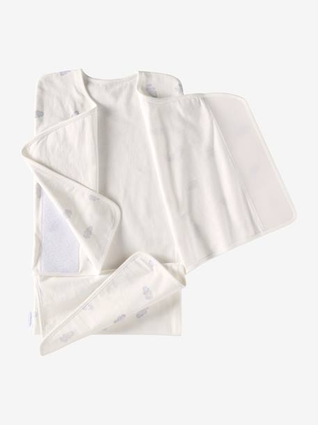 Emmaillotage en jersey T2 blanc imprimé - vertbaudet enfant 
