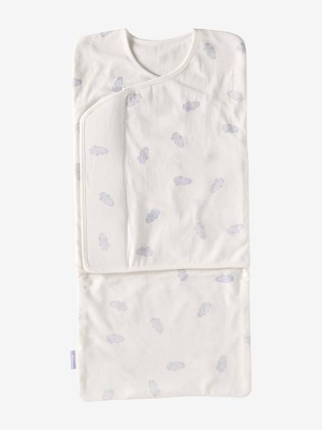 Emmaillotage en jersey T2 blanc imprimé - vertbaudet enfant 