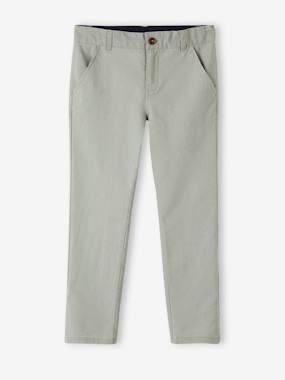 Pantalon garçon cérémonie chino en coton/lin - vertbaudet enfant Pantalon garçon cérémonie chino en coton/lin - vertbaudet enfant