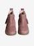 Boots enfant fille cuir à pompon zippées camel+rose - vertbaudet enfant 