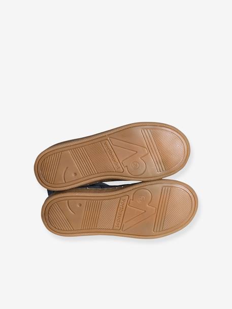 Boots fille cuir zippées bronze+camel+marine+vert - vertbaudet enfant 
