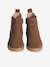 Boots fille cuir zippées bronze+camel+marine+vert - vertbaudet enfant 