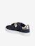 Hook-and-Loop Trainers in Leather for Girls brown+navy blue - vertbaudet enfant 