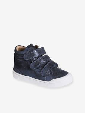 Baskets enfant fille cuir à scratchs  - vertbaudet enfant