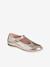 Ballet Pumps for Girls gold+printed beige - vertbaudet enfant 