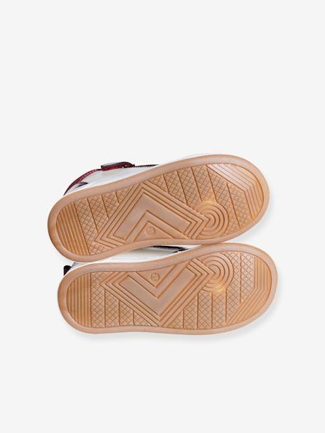 baskets lacées et zippées bordeaux - vertbaudet enfant 