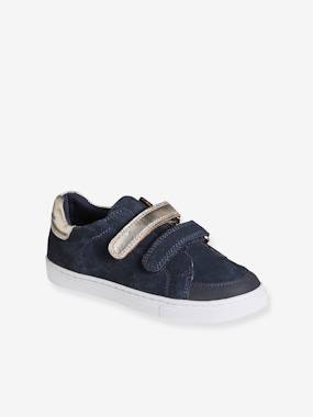 Baskets enfant fille cuir à scratchs  - vertbaudet enfant